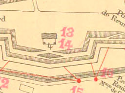 16-Picpus, les premières pelles mécaniques sur le bastion n° 4, vers Paris (12e)