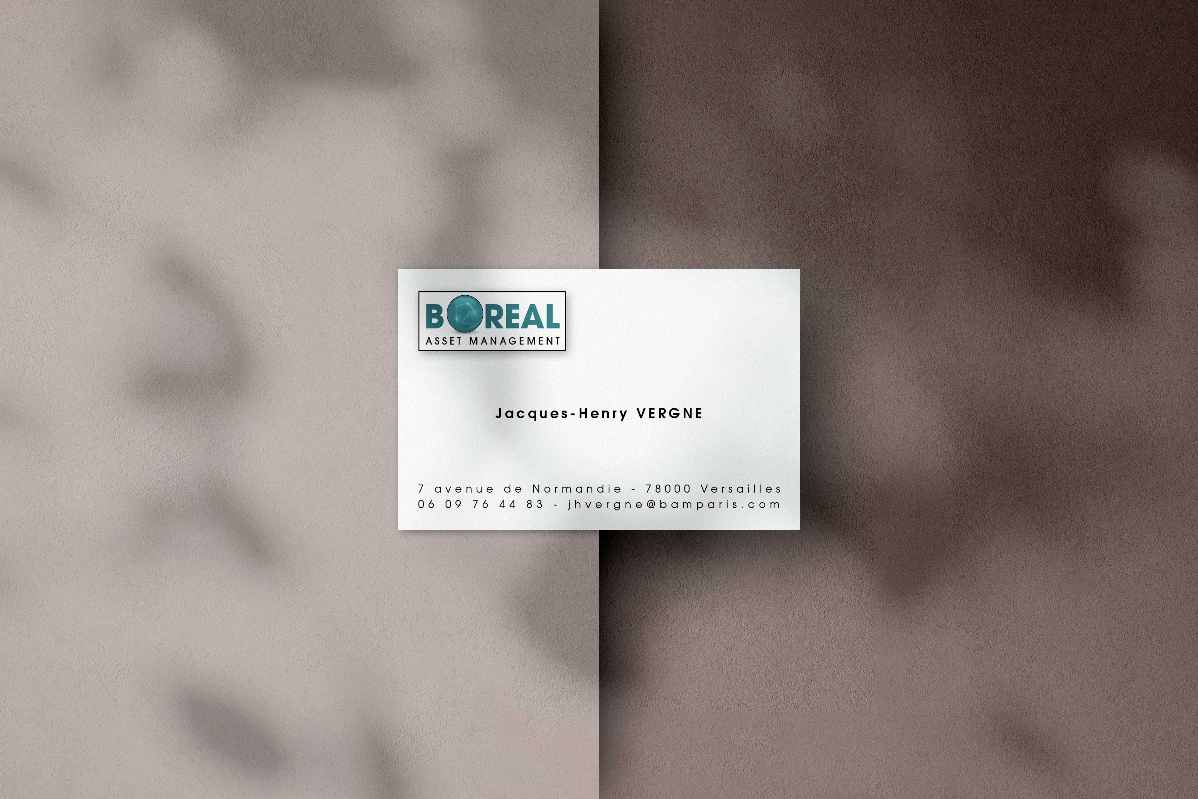 Création du logo Boreal et carte de visite