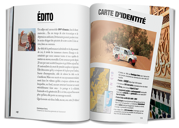 Double page Édito/carte d'identité