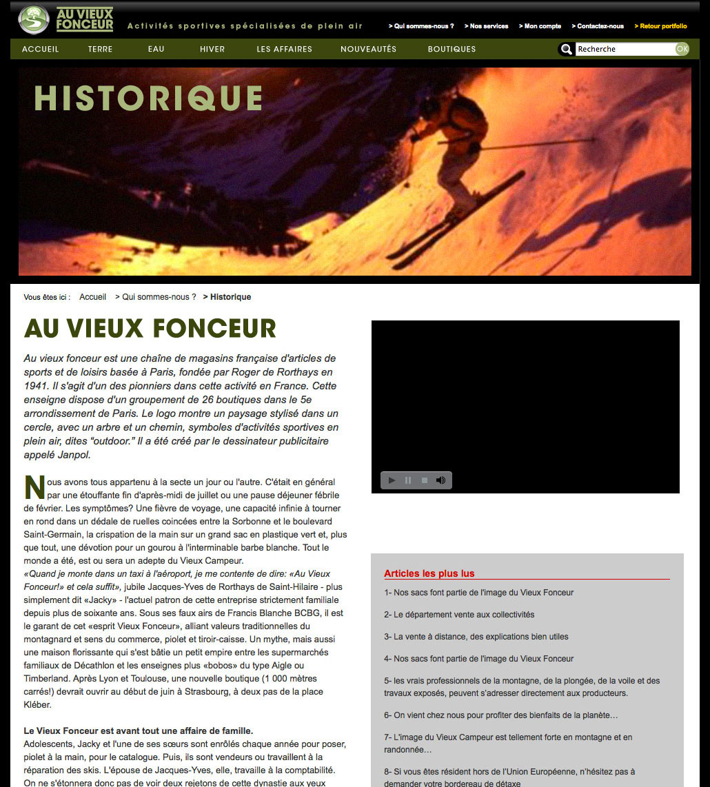 Historique et philosophie maison