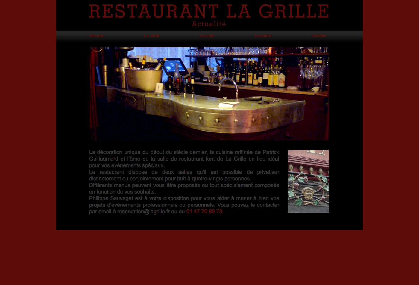 Informations ponctuelles sur le restaurant